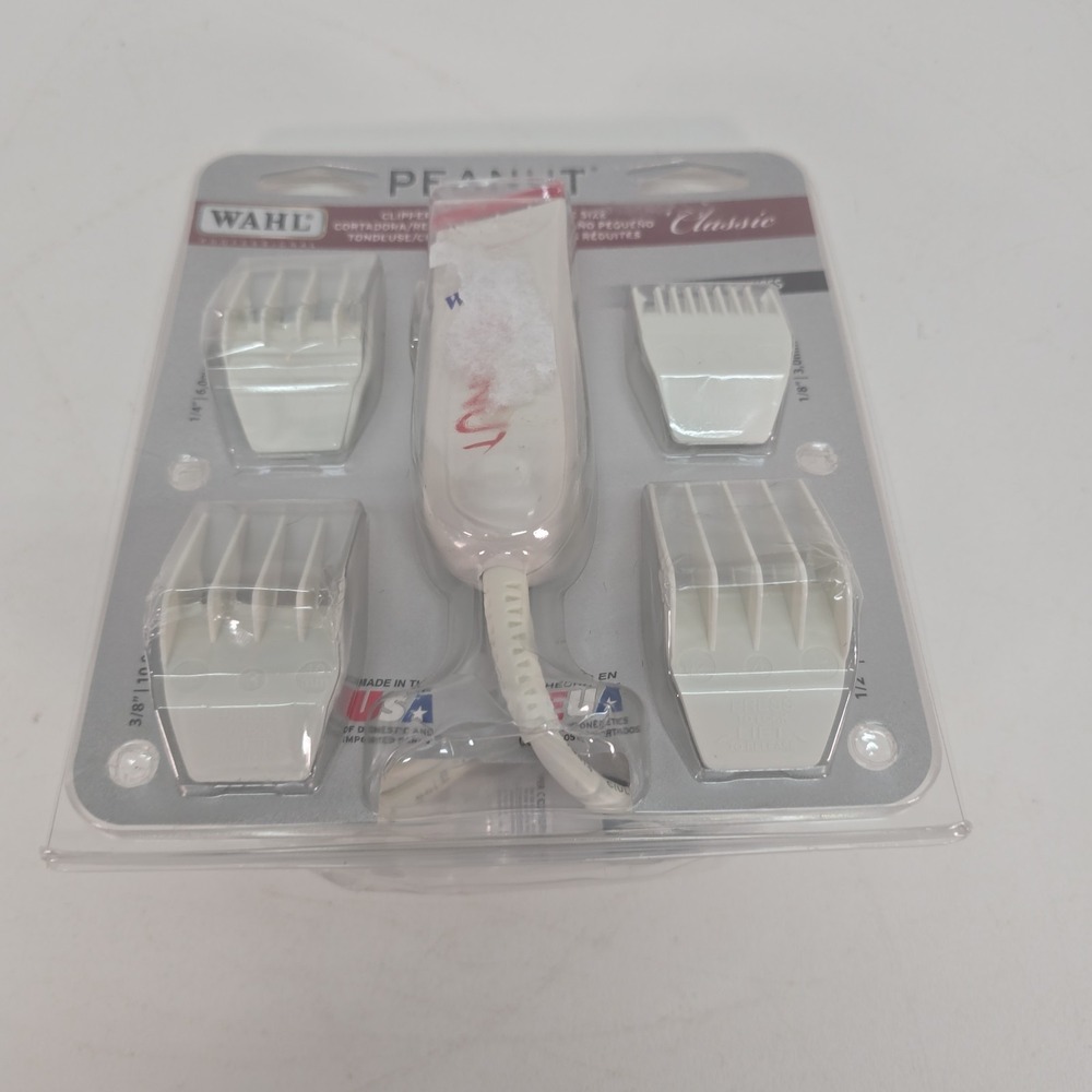 Wahl Professional White Peanut Corded Trimmer Compact‎ Lightweight Powerful 8685